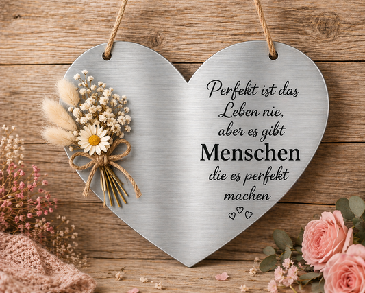 Dekoratives Herz aus Edelstahl