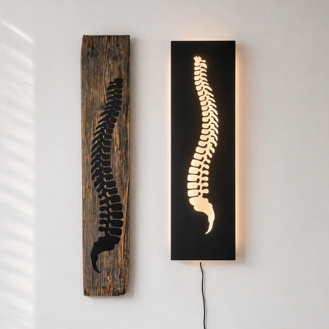 Wirbelsäule aus Metall